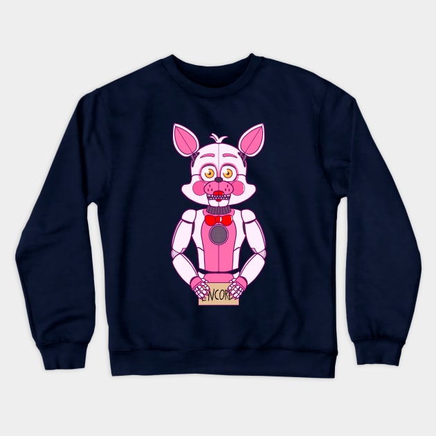 Funtime Foxy Encore Crewneck Sweatshirt by MortuusArts